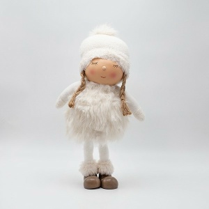 ΚΟΡΙΤΣΑΚΙ POM POM ΜΕ ΛΕΥΚΑ ΡΟΥΧΑ, 43cm