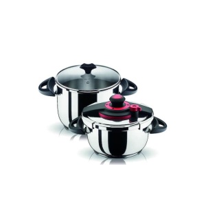 Pyramis Optimum Plus Χύτρες Ταχύτητας Set Quattro 8lt και 4.5lt 014004601 (ΕΩΣ 12 ΔΟΣΕΙΣ)