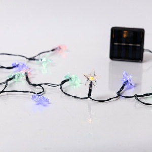 ΣΕΙΡΑ, 60 LED 5mm, ΑΣΤΕΡΙΑ ΠΛΑΣΤΙΚΑ, ΗΛΙΑΚΟ ΣΥΛΛΕΚΤΗ ΜΕ ΑΙΣΘΗΤΗΡΑ ΦΩΤΟΣ, 8 ΠΡΟΓΡΑΜΜΑΤΑ, ΠΡΑΣΙΝΟ PVC ΚΑΛΩΔΙΟ, ΠΟΛΥΧΡΩΜΟ LED, ΑΝΑ 10cm, ΠΡΟΕΚΤΑΣΗ ΠΑΡΟΧΗΣ 60cm, IP44