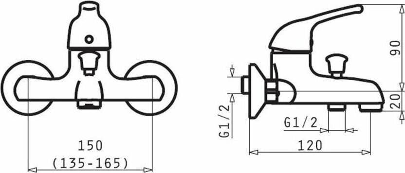Pyramis Solfegio Αναμεικτική Μπαταρία Μπανιέρας Πλήρες Σετ Ασημί (098110201) (ΕΩΣ 12 ΔΟΣΕΙΣ) - Image 2
