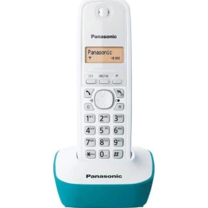 Panasonic KX-TG1611GRC Ασύρματο Τηλέφωνο με Ελληνικό Μενού Λευκό-Μπλέ