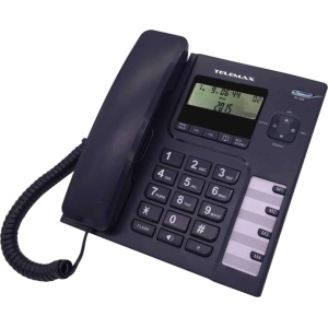 TELEMAX 925 ΕΝΣΥΡΜΑΤΟ ΤΗΛΕΦΩΝΟ ΓΡΑΦΕΙΟΥ ΜΑΥΡΟ