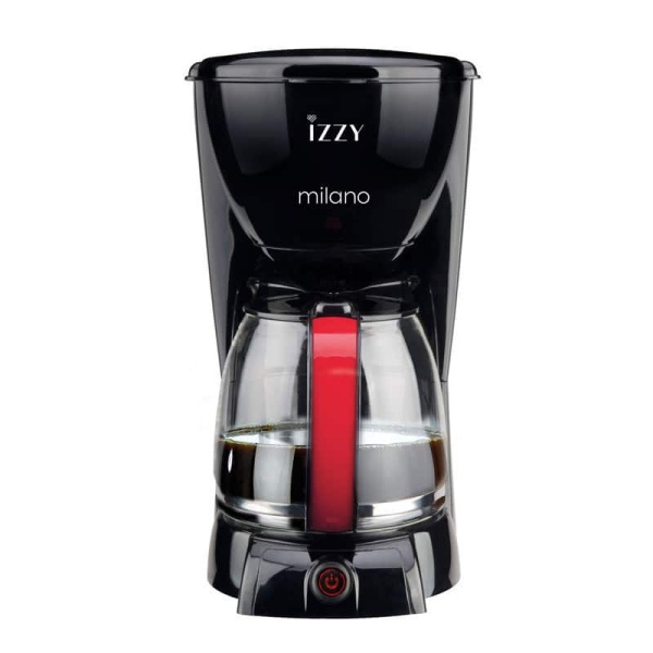 IZZY 6616S (222070) MILANO ΚΑΦΕΤΙΕΡΑ ΦΙΛΤΡΟΥ 1000W ΜΑΥΡΗ