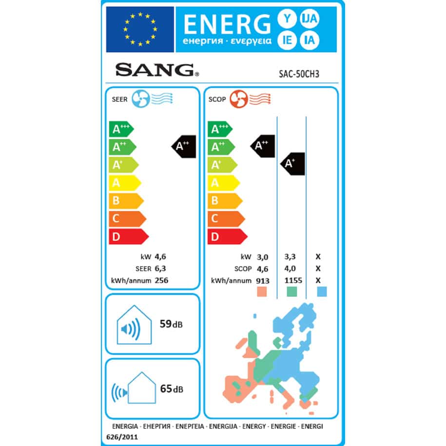 Κλιματιστικό Inverter Sang SAC-50CH3/SAC-50CH3 18000 BTU, Α++/Α+, Λευκό ΕΩΣ 12 ΔΟΣΕΙΣ - Image 2