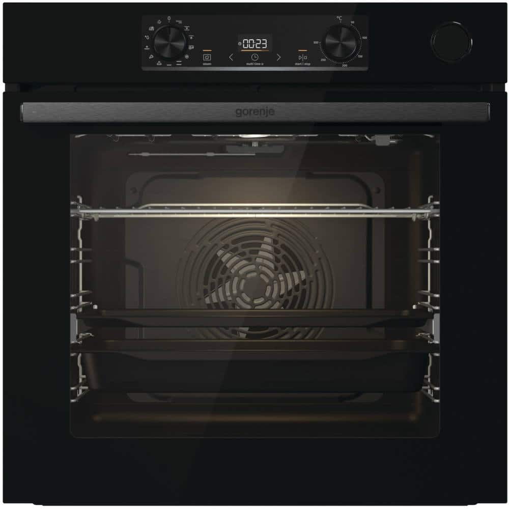 Gorenje BSA6737E15BG Φούρνος άνω Πάγκου 77lt χωρίς Εστίες Π59.5εκ. Μαύρος ΕΩΣ 12 ΔΟΣΕΙΣ