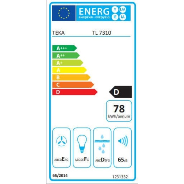Teka TL 7310 Συρόμενος Απορροφητήρας 70cm Inox - Image 2