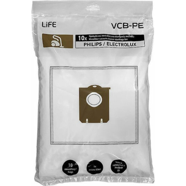 Life VCB-PE 221-0386 Σακούλες Σκούπας για Philips / Electrolux - Image 2