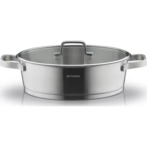 ΣΩΤΕΖΑ PYRAMIS STEEL LINE 30CM INOX 014006201 ΕΩΣ 12 ΔΟΣΕΙΣ