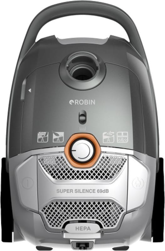 ROBIN RB-1801 Ηλεκτρική Σκούπα 700W με Σακούλα 3lt Γκρι ΕΩΣ 12 ΔΟΣΕΙΣ