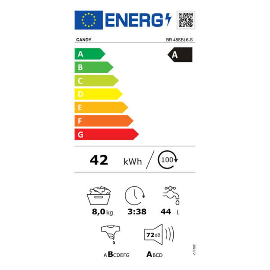 ΠΛΥΝΤΗΡΙΟ ΡΟΥΧΩΝ CANDY BR48SBL6S 8KG ΜΕ ΑΤΜΟ - Image 2