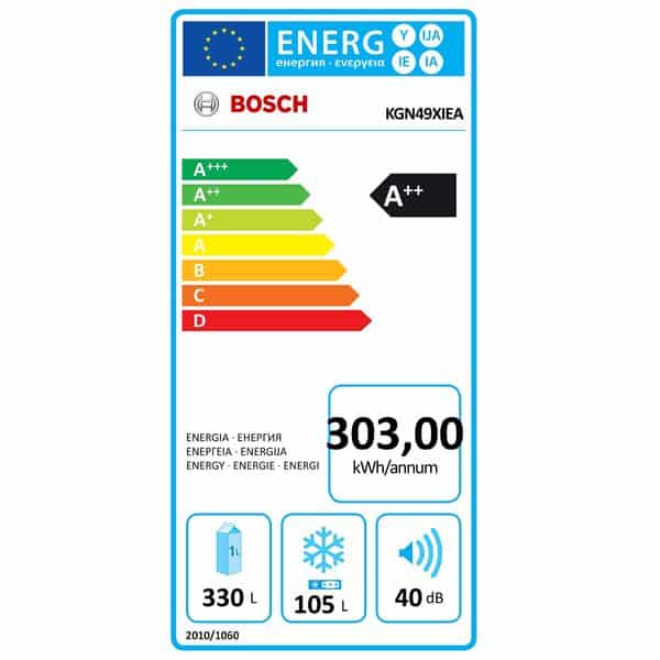 BOSCH KGN49XIEA Ψυγειοκαταψύκτης NoFrost Inox ΕΩΣ 12 ΔΟΣΕΙΣ - Image 3