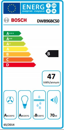 Bosch DWB96BC50 Απορροφητήρας Καμινάδα 90cm Inox ΕΩΣ 12 ΔΟΣΕΙΣ - Image 2