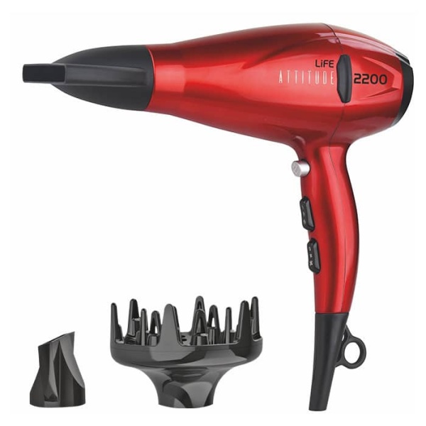 LIFE Attitude Hairdryer Πιστολάκι Μαλλιών με Φυσούνα 2200W 221-0311 ΕΩΣ 12 ΔΟΣΕΙΣ