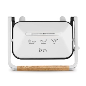 Izzy IZ-2013 224145 Τοστιέρα για 2 Τοστ 1300W Λευκή ΕΩΣ 12 ΔΟΣΕΙΣ