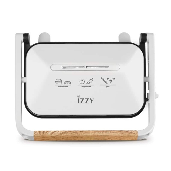 Izzy IZ-2013 224145 Τοστιέρα για 2 Τοστ 1300W Λευκή ΕΩΣ 12 ΔΟΣΕΙΣ
