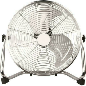 EUROLAMP 300-21501 Ανεμιστήρας δαπέδου ΙΝΟΧ Φ40 90W