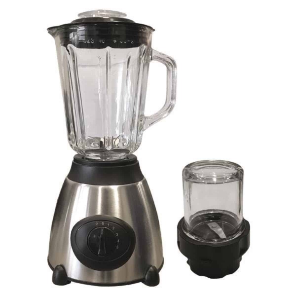 Eurolamp 300-70012 Μπλέντερ με Γυάλινη Κανάτα 1.5lt 850W Inox ΕΩΣ 12 ΔΟΣΕΙΣ