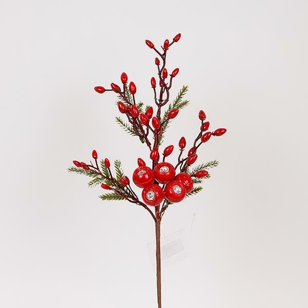 ΚΛΑΔΙ ΜΕ CRANBERRIES KAI BERRIES, 48cm