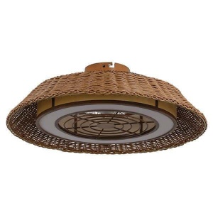 Eurolamp 300-25053 Ανεμιστήρας Οροφής 63cm με Φως και Τηλεχειριστήριο Καφέ ΕΩΣ 12 ΔΟΣΕΙΣ