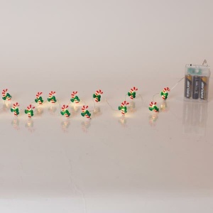 ΣΕΙΡΑ, 20 MINI LED, ΖΑΧΑΡΩΤΟ ΜΕ ΠΡΑΣΙΝΟ ΦΙΟΓΚΟ, ΜΠΑΤΑΡΙΑΣ 3xAA, ΧΡΟΝΟΔΙΑΚΟΠΤΗ, ΑΣΗΜΙ ΧΑΛΚΙΝΟ ΚΑΛΩΔΙΟ, ΘΕΡΜΟ ΛΕΥΚΟ LED, ΑΝΑ 10cm, ΠΡΟΕΚΤΑΣΗ ΠΑΡΟΧΗΣ 30cm, IP20