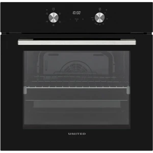 ΦΟΥΡΝΟΣ UNITED UBO-60658TPB 59.5 CM ΑΝΩ ΠΑΓΚΟΥ ΜΑΥΡΟΣ ΕΩΣ 12 ΔΟΣΕΙΣ