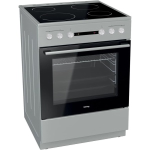 Korting KEC6A40XPG Κουζίνα 71lt με Κεραμικές Εστίες Π60cm Inox ΕΩΣ 12 ΔΟΣΕΙΣ