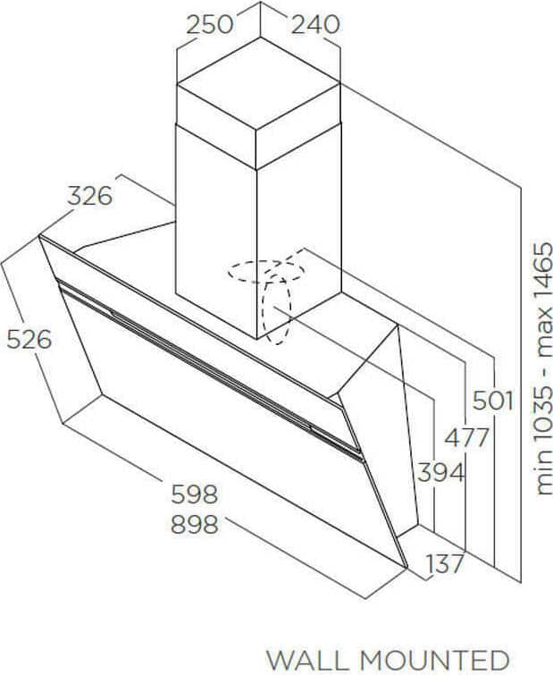 ELICA Stripe BL/A/60/LX Απορροφητήρας Καμινάδα 60cm Μαύρος ΕΩΣ 12 ΔΟΣΕΙΣ - Image 2