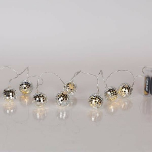 ΣΕΙΡΑ, 10 LED 5mm, ΜΕ DISCO ΜΠΑΛΙΤΣΕΣ, ΜΠΑΤΑΡΙΑΣ 3xAA, TIMER, ΔΙΑΦΑΝΟ PVC ΚΑΛΩΔΙΟ, ΘΕΡΜΟ ΛΕΥΚΟ LED, ΑΝΑ 15cm, ΠΡΟΕΚΤΑΣΗ ΠΑΡΟΧΗΣ 30cm, IP20