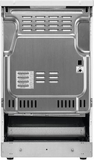 AEG Κουζίνα 58lt με Κεραμικές Εστίες Π50εκ. Λευκή CCB56491BW - Image 4