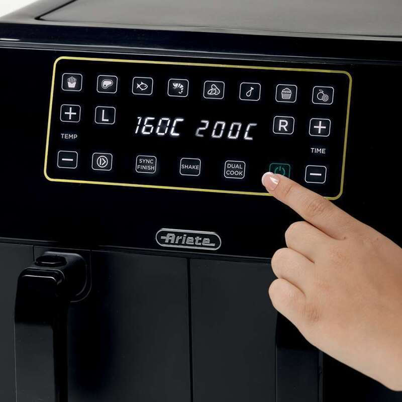 ARIETE Airy Fryer Dual 4623 Φριτέζα Αέρος με Αποσπώμενο Κάδο 8lt Μαύρη ΕΩΣ 12 ΔΟΣΕΙΣ - Image 3