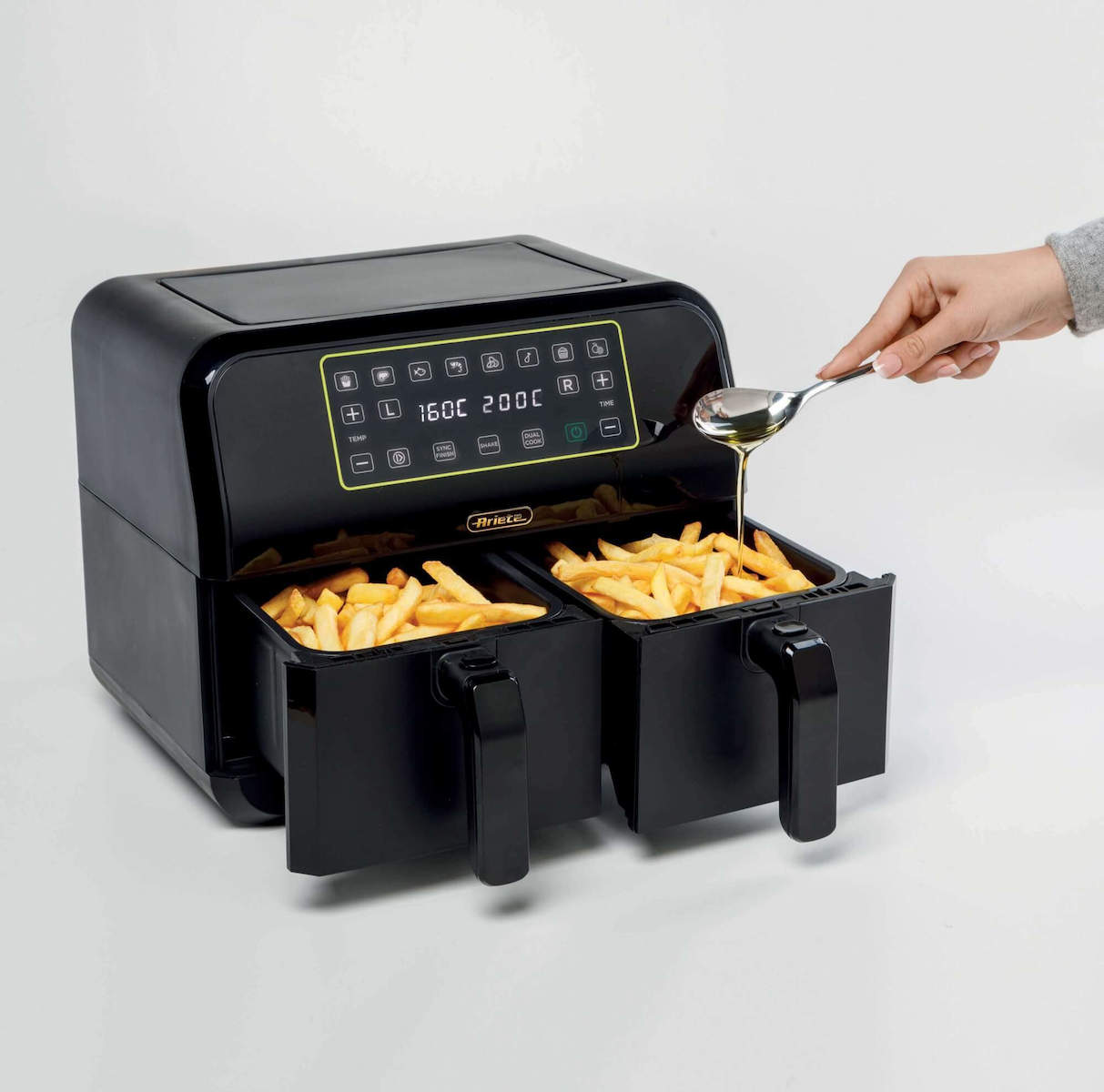 ARIETE Airy Fryer Dual 4623 Φριτέζα Αέρος με Αποσπώμενο Κάδο 8lt Μαύρη ΕΩΣ 12 ΔΟΣΕΙΣ - Image 4