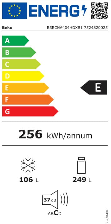 Beko B3RCNA404HDXB1 Ψυγειοκαταψύκτης NoFrost Υ203.5xΠ59.5xΒ66.3εκ. Inox (ΕΩΣ 12 ΔΟΣΕΙΣ) - Image 2