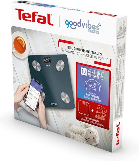 Tefal Goodvibes Life+ Smart Ζυγαριά με Λιπομετρητή & Bluetooth σε Μπλε χρώμα BM9620S1 - Image 2