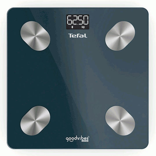 Tefal Goodvibes Life+ Smart Ζυγαριά με Λιπομετρητή & Bluetooth σε Μπλε χρώμα BM9620S1