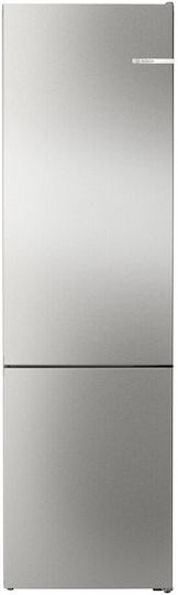 Bosch Ψυγειοκαταψύκτης 368lt Total NoFrost Υ203xΠ60xΒ66εκ. Γκρι KGN39VIEB