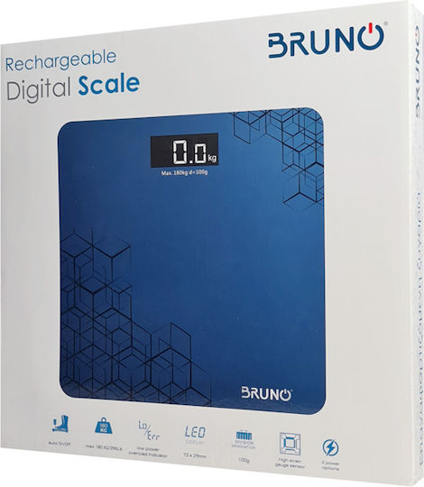 Bruno Ψηφιακή Ζυγαριά σε Μπλε χρώμα BRN-0073 - Image 2