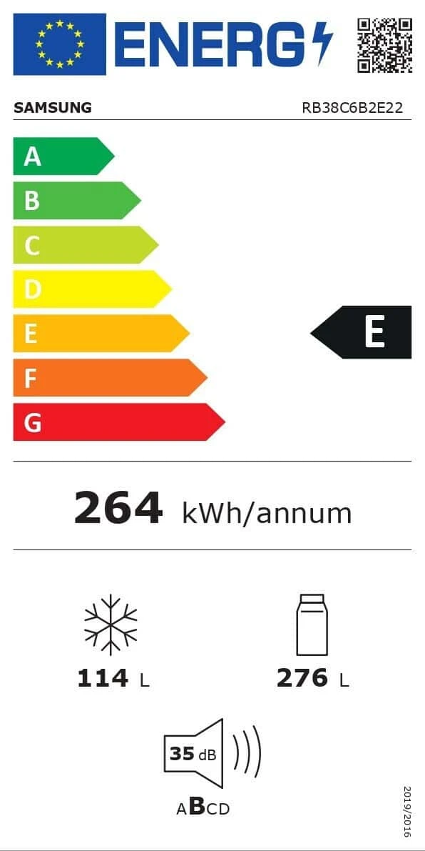 Samsung RB38C6B2E22/EF Bespoke Ψυγειοκαταψύκτης 390lt Total NoFrost Υ203xΠ59.5xΒ65.8cm Μαύρος ΕΩΣ 12 ΔΟΣΕΙΣ - Image 3