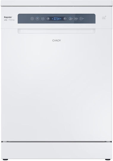 Candy Ελεύθερο Πλυντήριο Πιάτων με Wi-Fi για 14 Σερβίτσια Π59.7xY85εκ. Λευκό CF4C0F1W