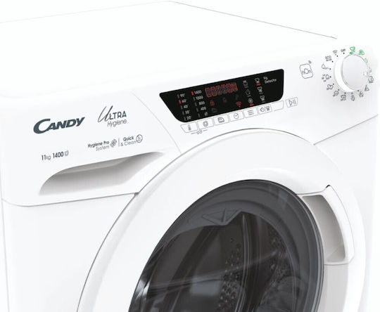 Candy Ultra Hygiene Πλυντήριο Ρούχων 11kg με Τεχνολογία Ατμού 1400 Στροφών Smart Touch HES14114TWM5/1-S - Image 4