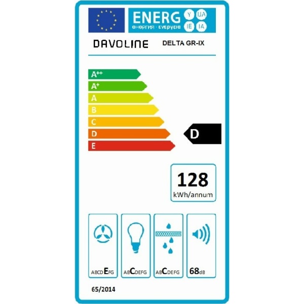 DAVOLINE DELTA GR–IX Απορροφητήρας Συρόμενος Inox 60cm ΕΩΣ 12 ΔΟΣΕΙΣ - Image 2
