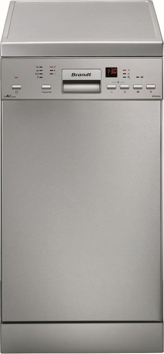 BRANDT DFS1010X Πλυντήριο Πιάτων για 10 Σερβίτσια Π44.8xY84.5εκ. Inox E ΕΩΣ 12 ΔΟΣΕΙΣ