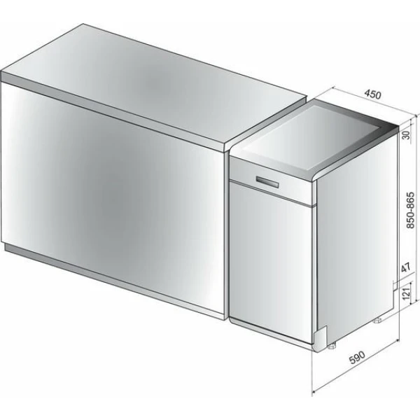 INDESIT DSFO 3T224C Πλυντήριο Πιάτων ΕΩΣ 12 ΔΟΣΕΙΣ - Image 4