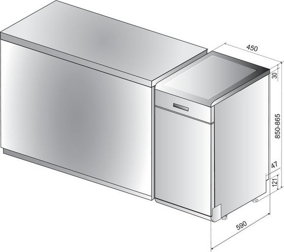 INDESIT DSFO 3T224C Πλυντήριο Πιάτων ΕΩΣ 12 ΔΟΣΕΙΣ - Image 4