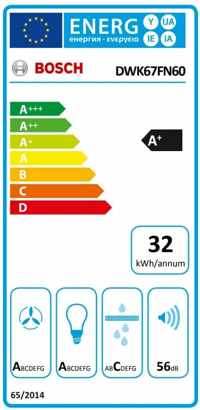 Bosch DWK67FN60 Απορροφητήρας Καμινάδα 60cm Μαύρος (ΕΩΣ 12 ΔΟΣΕΙΣ) - Image 4