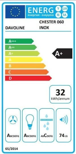 Davoline 060 IX Chester Απορροφητήρας Καμινάδα 60cm Inox - Image 3