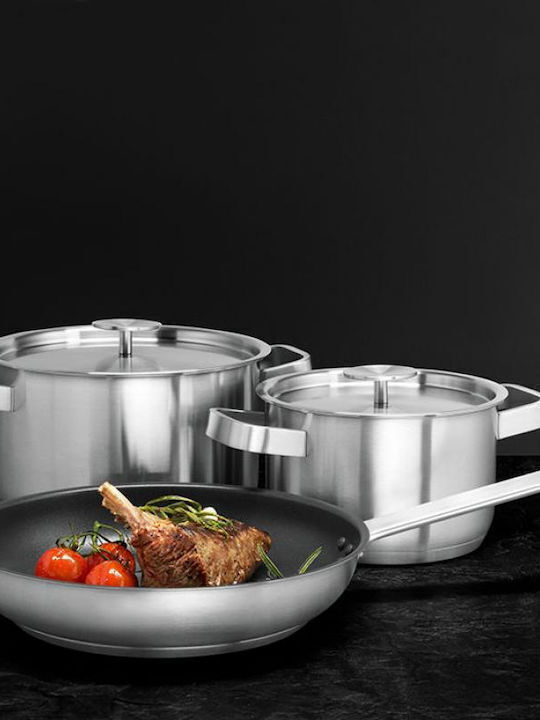 Electrolux Σετ Μαγειρικά Σκεύη από Ανοξείδωτο Ατσάλι Ασημί E3SS 3τμχ ΕΩΣ 12 ΔΟΣΕΙΣ - Image 2