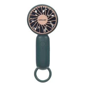 Eurolamp Ανεμιστηράκι Χειρός USB με Power Bank Πράσινο 300-20546