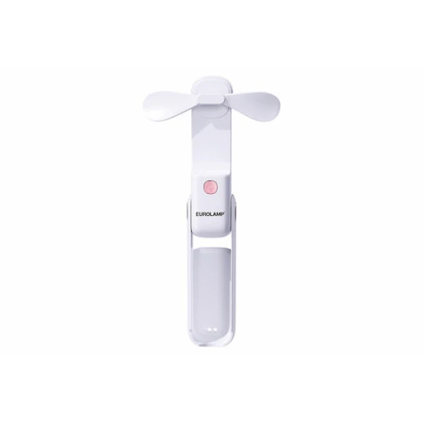 Eurolamp Ανεμιστηράκι Χειρός USB Λευκό 300-20550