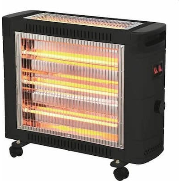 EUROLAMP 300-41401 Θερμάστρα Χαλαζία Με Θερμοστάτη 2800W ΕΩΣ 12 ΔΟΣΕΙΣ