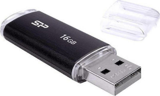 Silicon Power Ultima II-I 16GB USB 2.0 Stick Μαύρο - Image 2